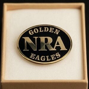 NRA Golden Eagles Pin National Rifle Association Vintage Very Good Condition